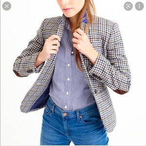 J. Crew Wool Checked Campbell blazer size 10